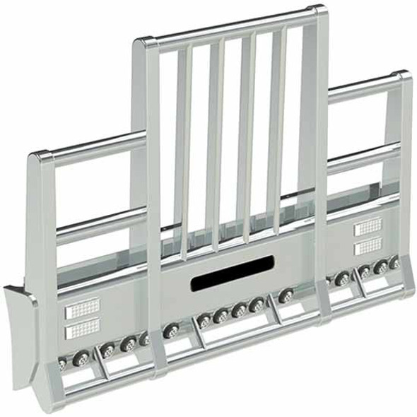 Herd Road Train Truck Guard with Vertical Tubes, Slam Latch, Lift Assist & Oval Turn Lights for Kenworth W900L Herd Road Train Truck Guard with Vertical Tubes, Slam Latch, Lift Assist & Oval Turn Lights for Kenworth W900L