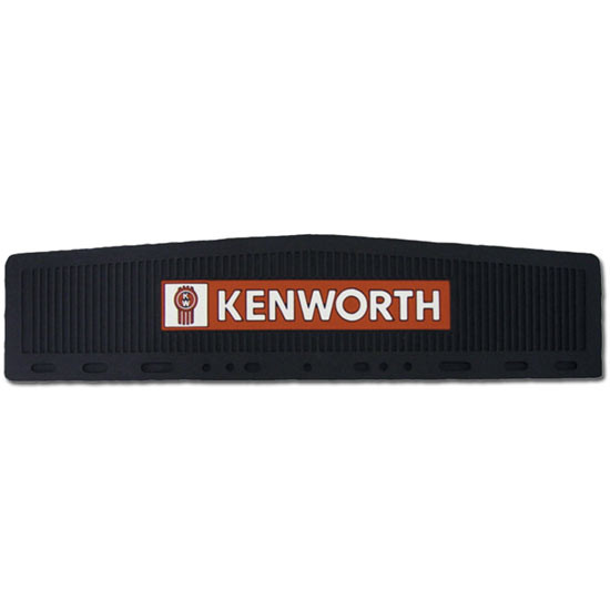 24 x 6 Inch Black Rubber Kenworth Logo Mud Flap