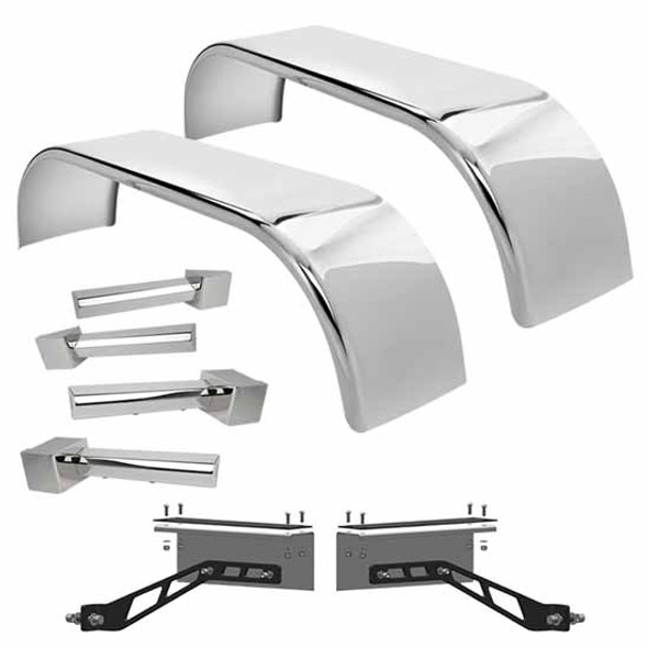 Hogebuilt 105 Inch Full Fender Kit for Kenworth AG380 Air Suspension Hogebuilt 105 Inch Full Fender Kit for Kenworth AG380 Air Suspension