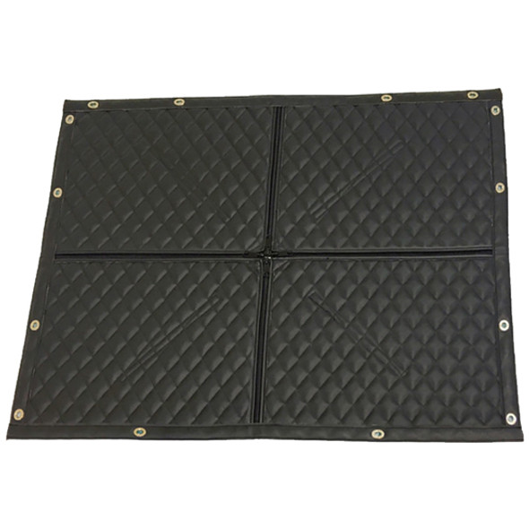 Kenworth T600 Black Quilted Winter Front W/ Zipper & Turn Buckle Mounting