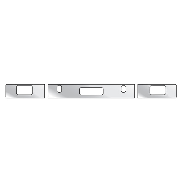 Stainless Steel Bumper Trim Kit with 1 Step, 2 Tow Pin, and Fog Light Holes for Freightliner