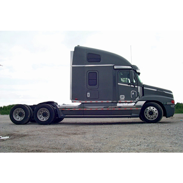 Stainless Steel Vertical Side Wing Extensions for Freightliner Century and Columbia Models