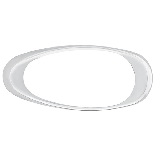 Freightliner Century, Columbia, Coronado Chrome Plastic Sleeper Fairing Turn Signal Light Bezel