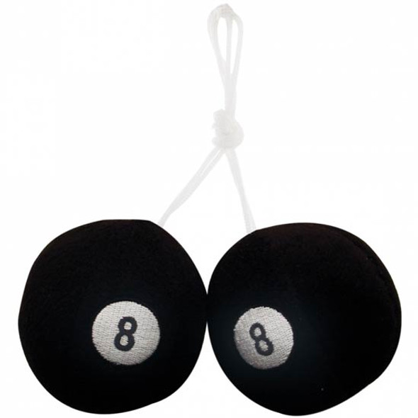 3 Inch Classic Fuzzy 8 Ball - Pair