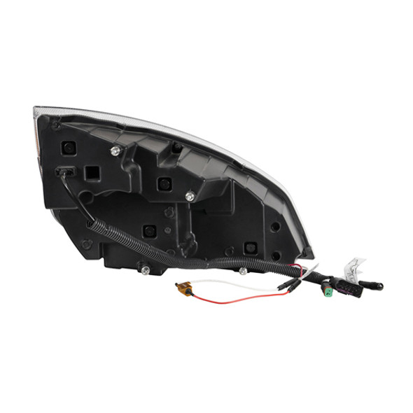 Chrome Quad Headlight with LED DRL & Sequential Signal – Driver Side for Freightliner Cascadia 113, 125, 116, 126