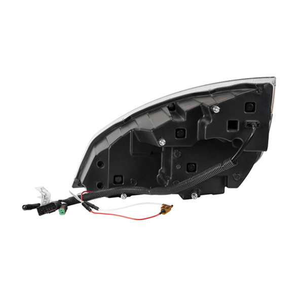 Chrome Quad Headlight with LED DRL & Sequential Signal – Passenger Side for Freightliner Cascadia 113, 125, 116, 126