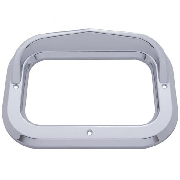 Chrome Rectangular Bezel W/ Visor