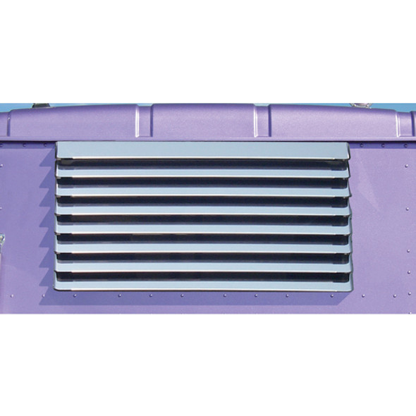 Louvered Rear Window Visor for International Trucks with 37 x 20-Inch Windows