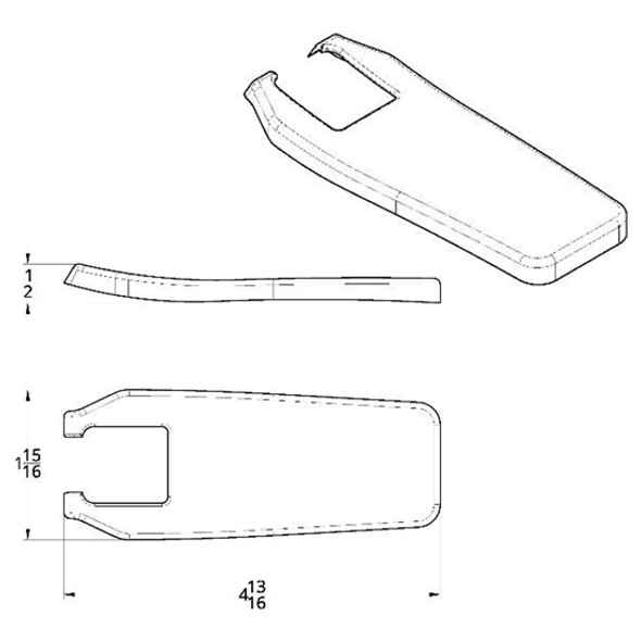 International Hood Latch Replacement Cover