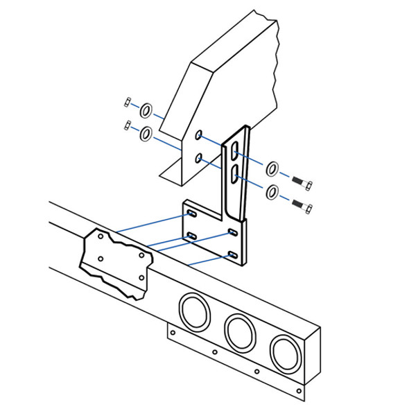 Universal Bracket Kit for Rear 1-Piece Light Bars