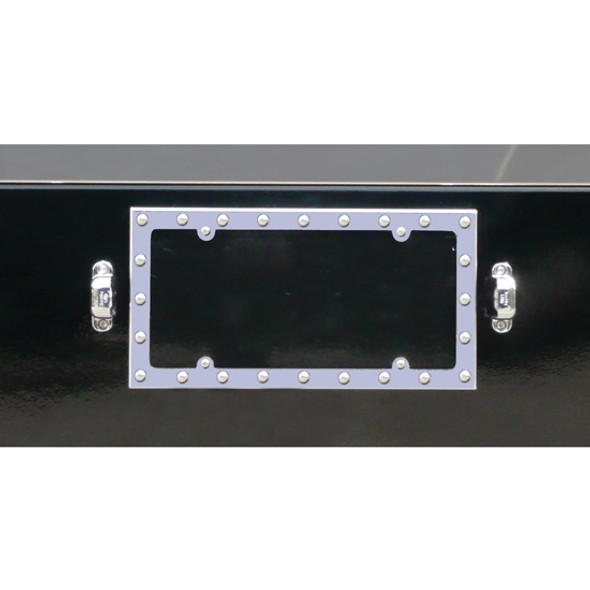 Stainless Steel Dimpled License Plate Frame
