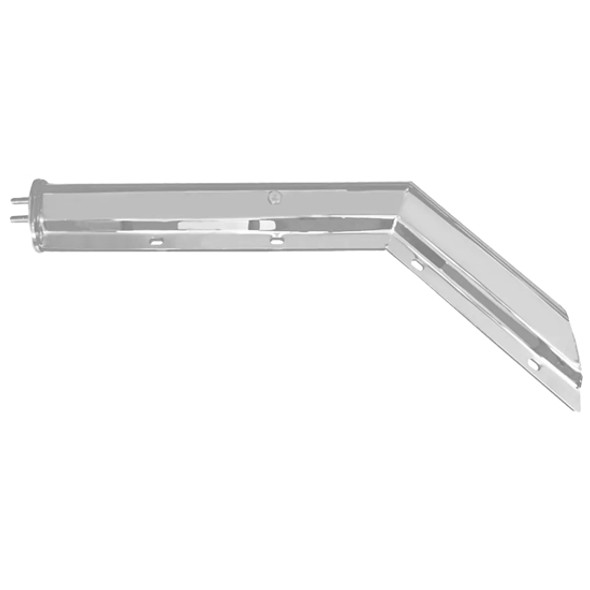 30-Inch Heavy-Duty Chrome Spring-Loaded Angled Mud Flap Hangers With 2 Inch Bolt Spacing