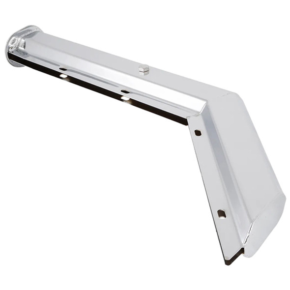30-Inch Heavy-Duty Chrome Spring-Loaded Angled Mud Flap Hangers With 2.5 Inch Bolt Spacing