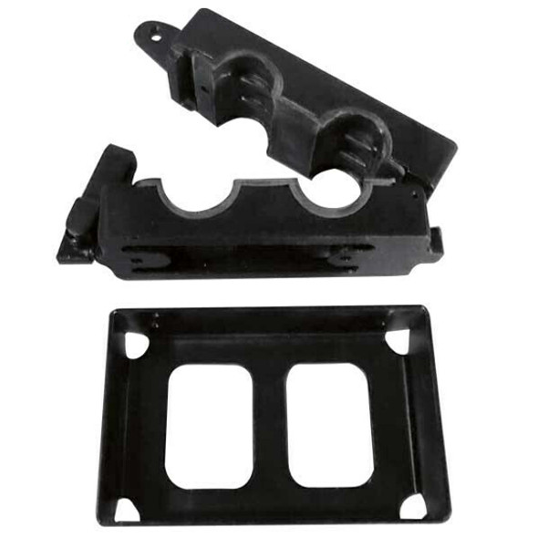 Vertical Mount 2 Bay J-Lock Load Lock Rack With Tray