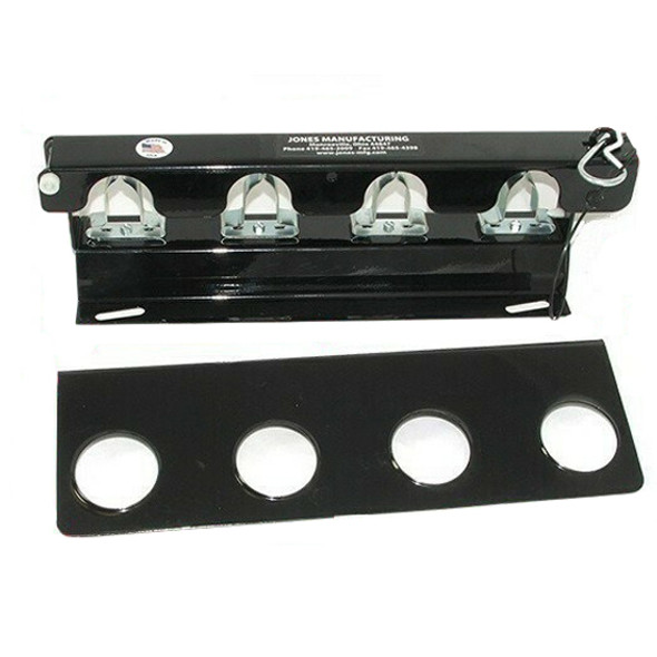 4 Bay Lock Jaw Clamp Tool Rack With Pocket Bracket