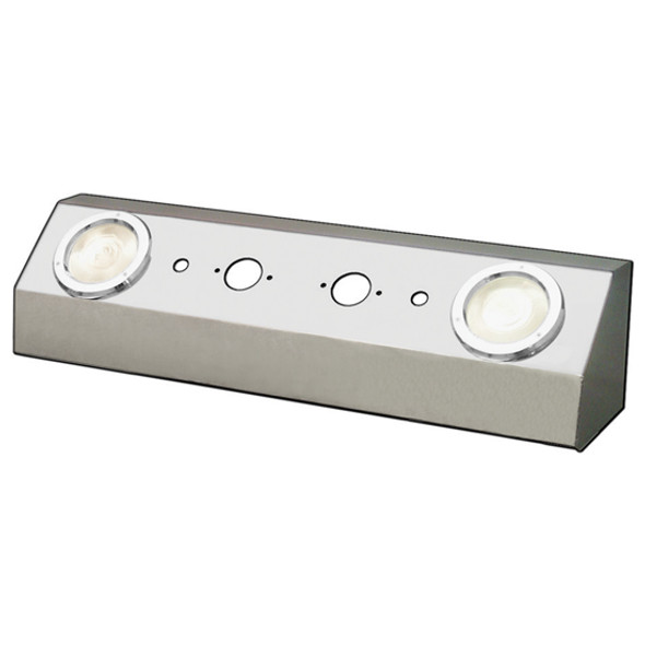 Air Line Box - Double Connection With 2 Round 4 Inch Load LEDs & Hooded Bezels Air Line Box - Double Connection With 2 Round 4 Inch Load LEDs & Hooded Bezels