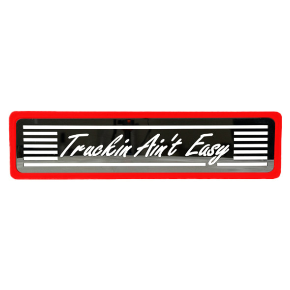 CSM Truckin Aint Easy Red Step Plates 5 X 20 Inch