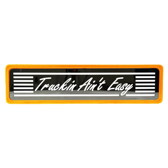 CSM Truckin Aint Easy Orange Step Plates 5 X 20 Inch