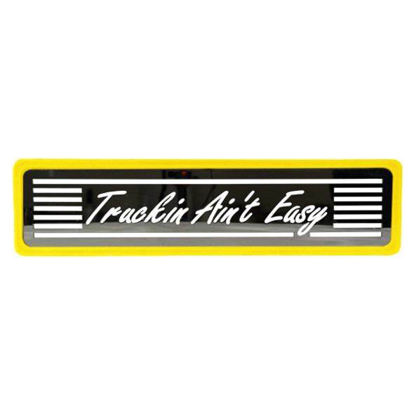 CSM Truckin Aint Easy Yellow Step Plates 5 X 20 Inch