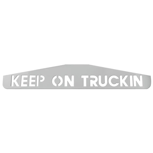 4 x 24-Inch Chrome Steel "Keep On Truckin'" Bottom Mud Flap Weights