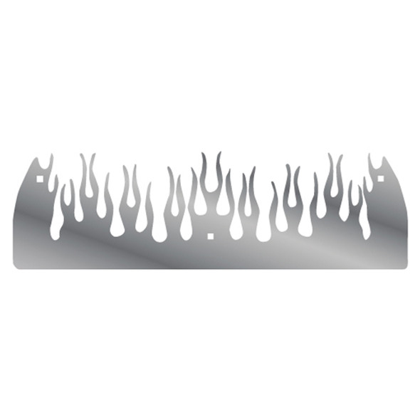 Stainless Steel Flame Cutout Bottom Mud Flap Weights - 11 Inch
