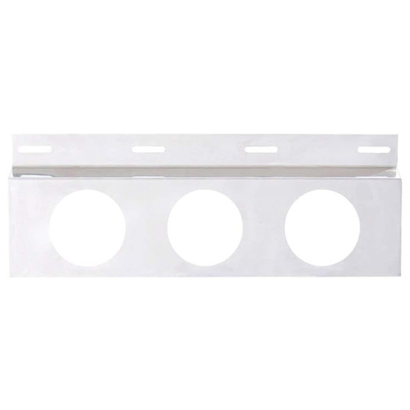 Stainless Steel Top Mud Flap Bracket With Three 4 Inch Light Cutouts