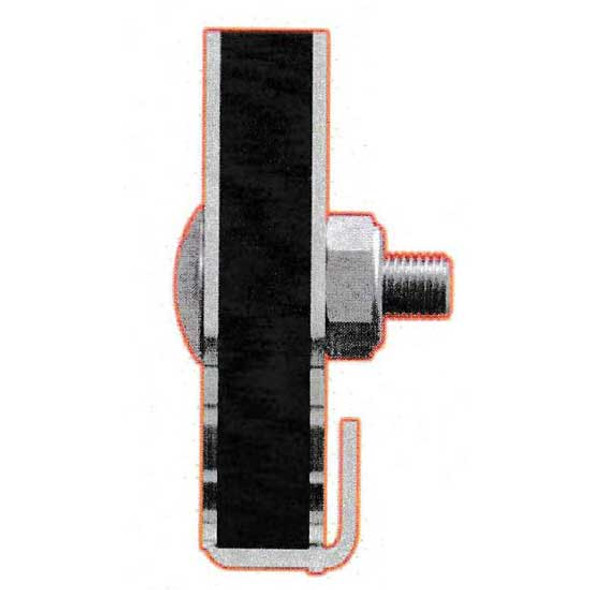 3 X 20 Inch Stainless Steel Tapered Curl-Free Mud Flap Weights