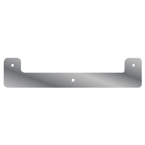 18-Inch Stainless Steel U-Shaped Front Mud Flap Accent Trim