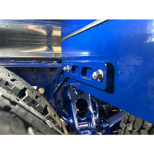 Passenger Side Center Fender Brackets? - Black Steel