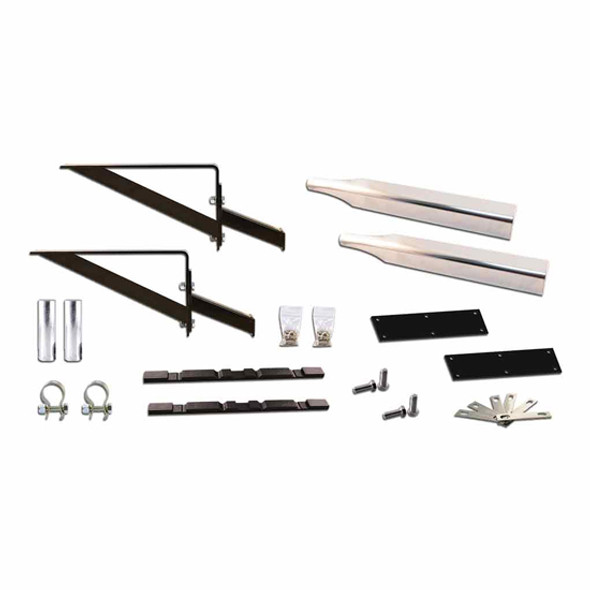 Half Fender Mounting Kit with Triangular Brackets