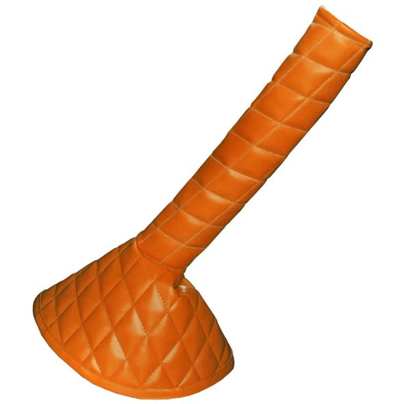 31 Inch Orange Quilted Vinyl Shift Stick Cover