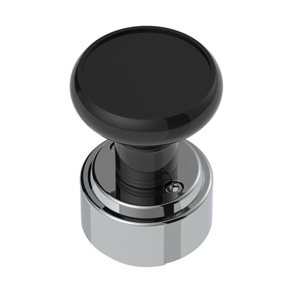 Black Gearshift Knob with 1/2-Inch-13 Thread and Eaton Fuller Style 9/10 Shifter Adapter