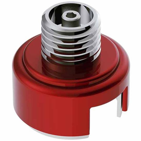 Candy Red Shift Knob Mounting Adapter With Inner Mounting Base