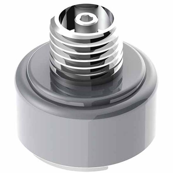 Liquid Silver Shift Knob Mounting Adapter With Inner Mounting Base