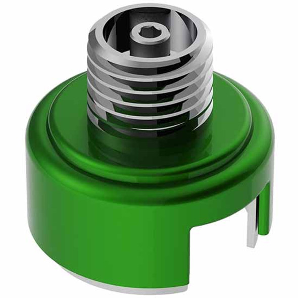 Emerald Green Shift Knob Mounting Adapter With Inner Mounting Base