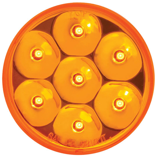 7 Diode Round Low Profile Pearl Marker Light