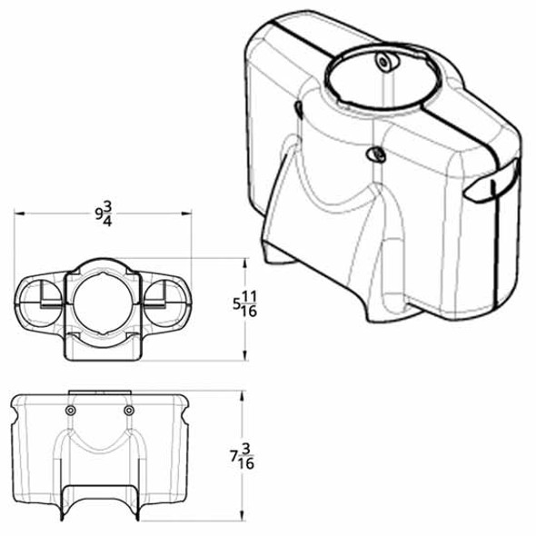 Chrome Upper Steering Column Cover