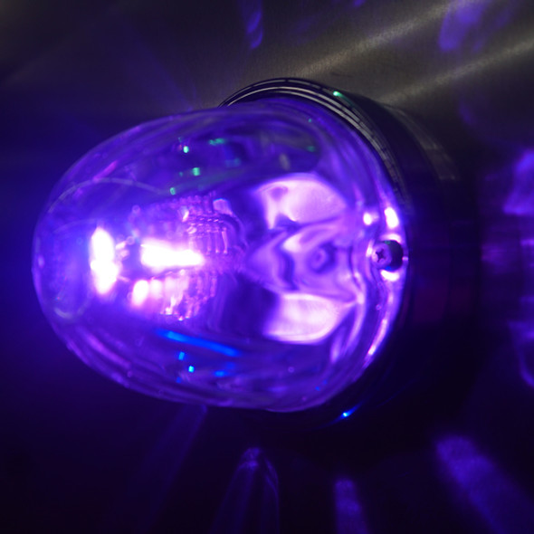 Dark Purple 15-LED 1157 Bulb with Chrome Aluminum Housing for Watermelon Glass Lens