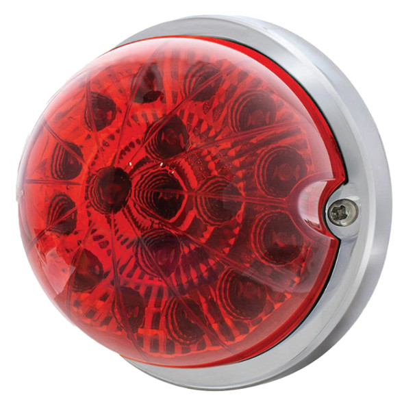 17 Diode Flush Mount Dual Function Watermelon Light Kit - Red LED / Red Lens