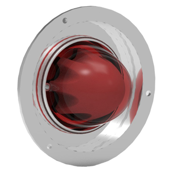 1 Piece Stainless Steel Glo Watermelon Bunk Light Adapter Kit- Red LED/ Red Lens