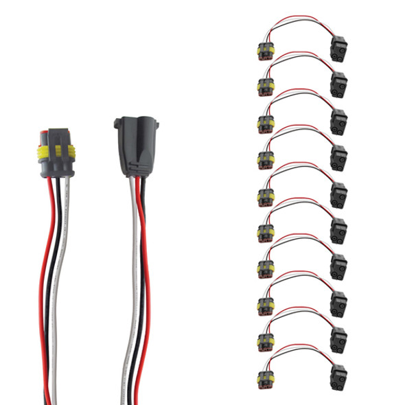 3-Pin to 3-Prong Light Adapter with 6-Inch Pigtail – 10-Pack