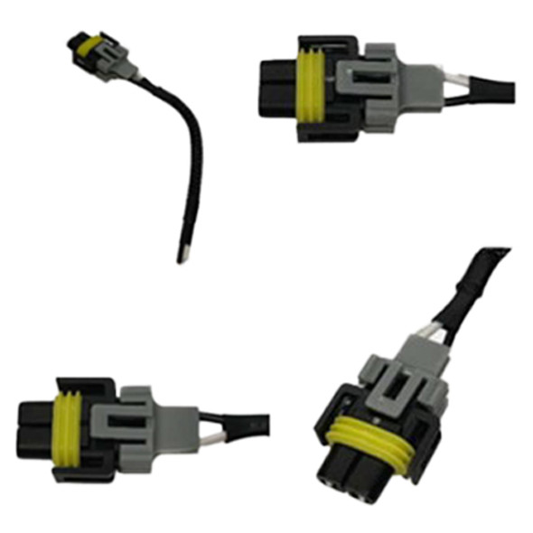 Headlight Wire Harness Connector Kit for H8, H11, 862, 861, 881, 889, 894, 896, 898, and 899 Bulbs