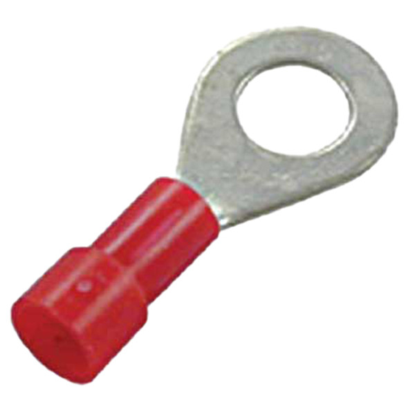 22-18 Awg #6 Stud, Qty 19 Vinyl Insulated Ring Terminals 22-18 Awg #6 Stud, Qty 19 Vinyl Insulated Ring Terminals