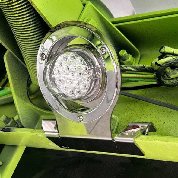 304 SS 45 Degree Downward Facing Underglow Bracket For 1 Rnd 4 Inch Light