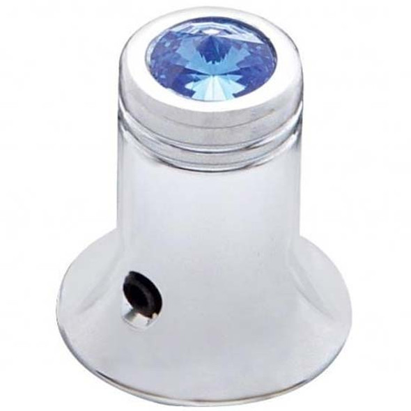 Chrome Cb Channel Knob W/ Blue Jewel