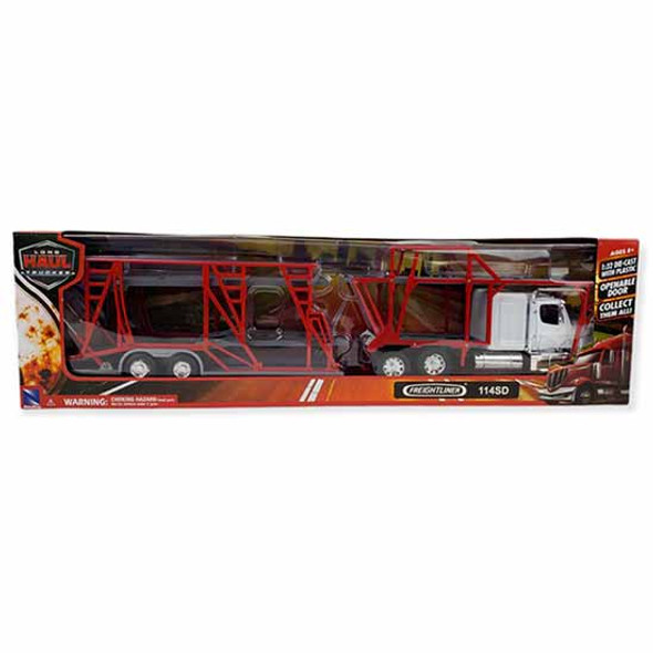 Freightliner 114SD Sleeper Cab with Auto Carrier Die-Cast Model, 1/32 Scale