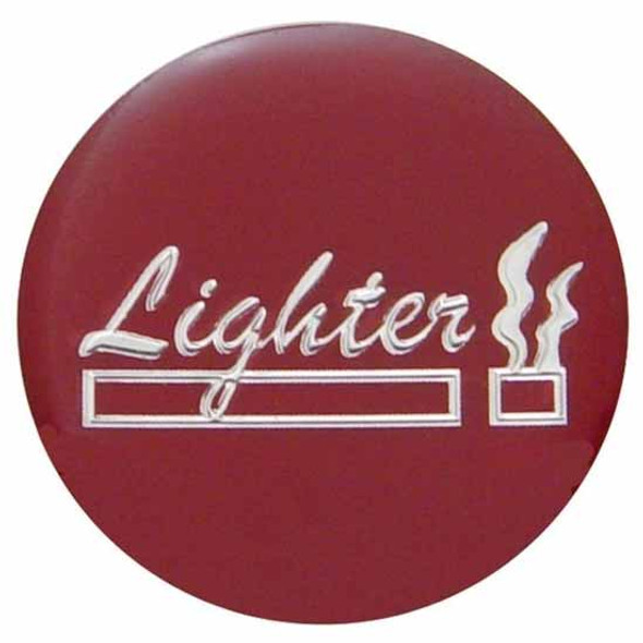 Glossy Red Cigarette Lighter Replacement Sticker