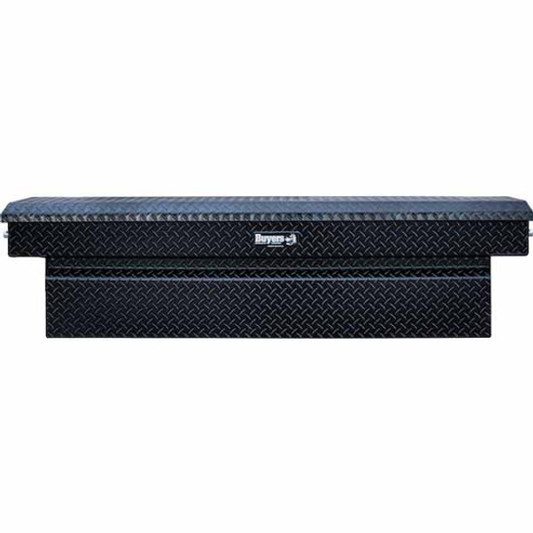 14.2 Cubic Feet Crossover Tool Box With Gas Shocks - Glossy Black Diamond Plated Aluminum