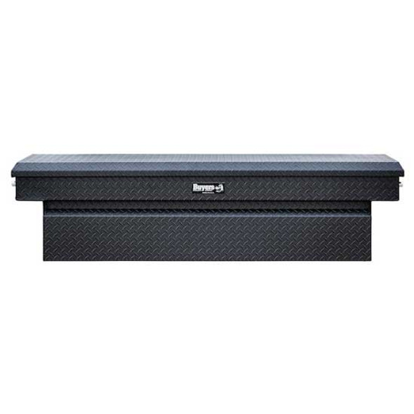 19 Cubic Feet Crossover Tool Box With Gas Shocks - Textured Matte Black Diamond Plated Aluminum