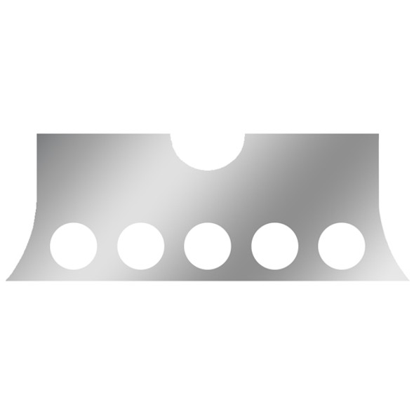 Lower Rear Cross Member Filler Panel With 5 Rnd 4 Inch Light Holes
